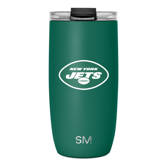 NFL Voyager Tumbler with Clear Flip Lid & Straw
