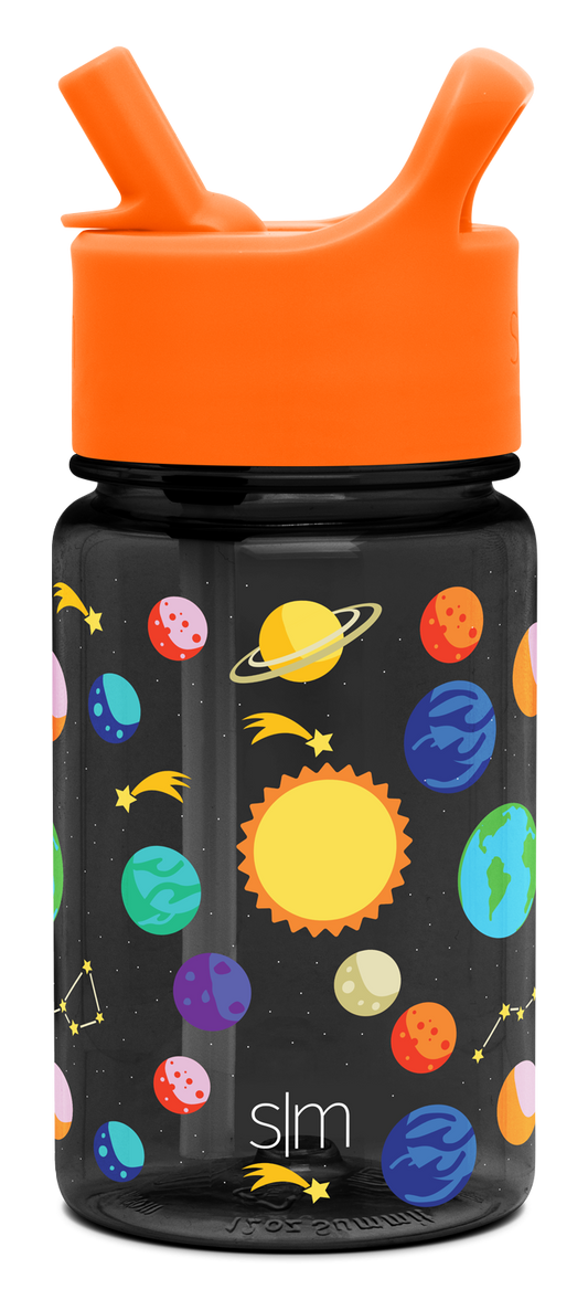 Summit Kids Plastic Water Bottle with Straw Lid