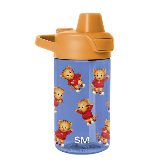 Summit Kids Plastic Water Bottle with Simple Flip Straw Lid